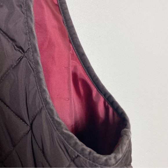 Men's Tweed Vest- Quilted Wool Blend Yoke, Pockets, Warm, Puffer, collar - Picture 3 of 11